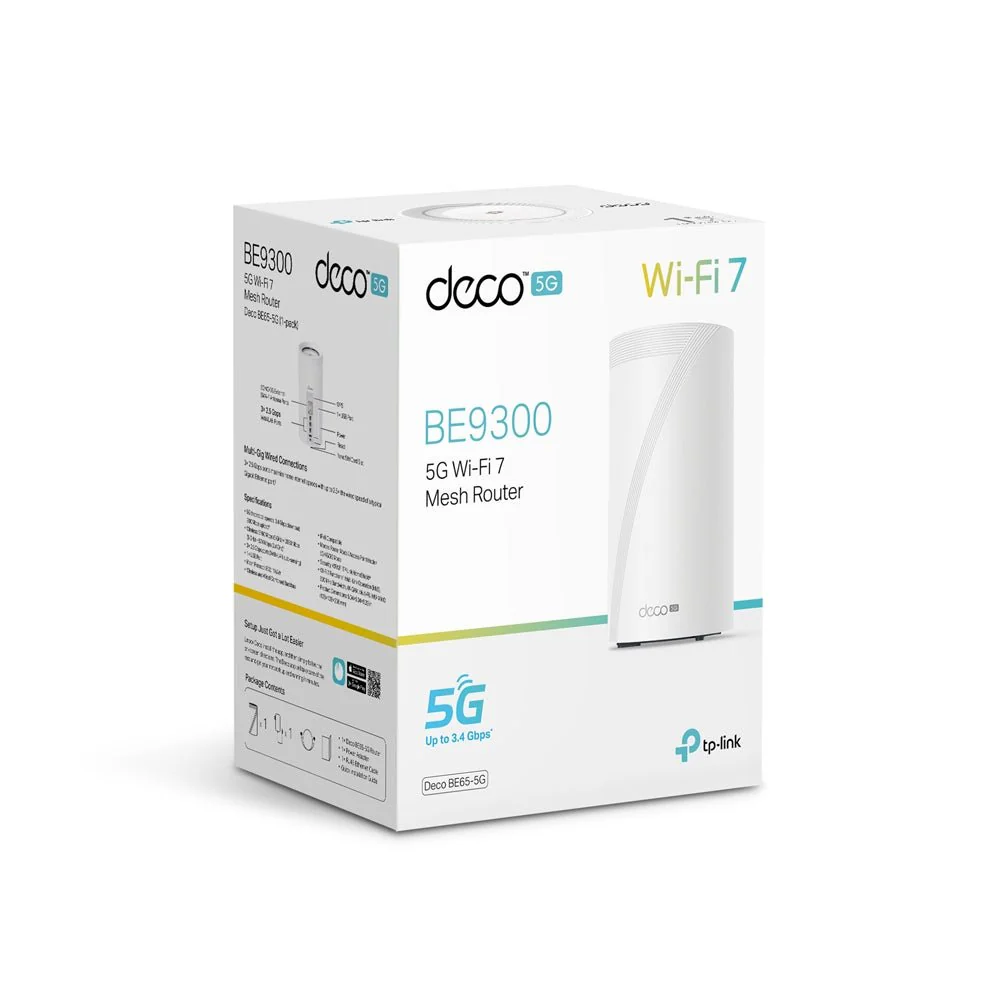 TP-Link Deco BE65-5G 5G BE11000 Tri-Band Whole Home Mesh Wi-Fi 7 - Image 8