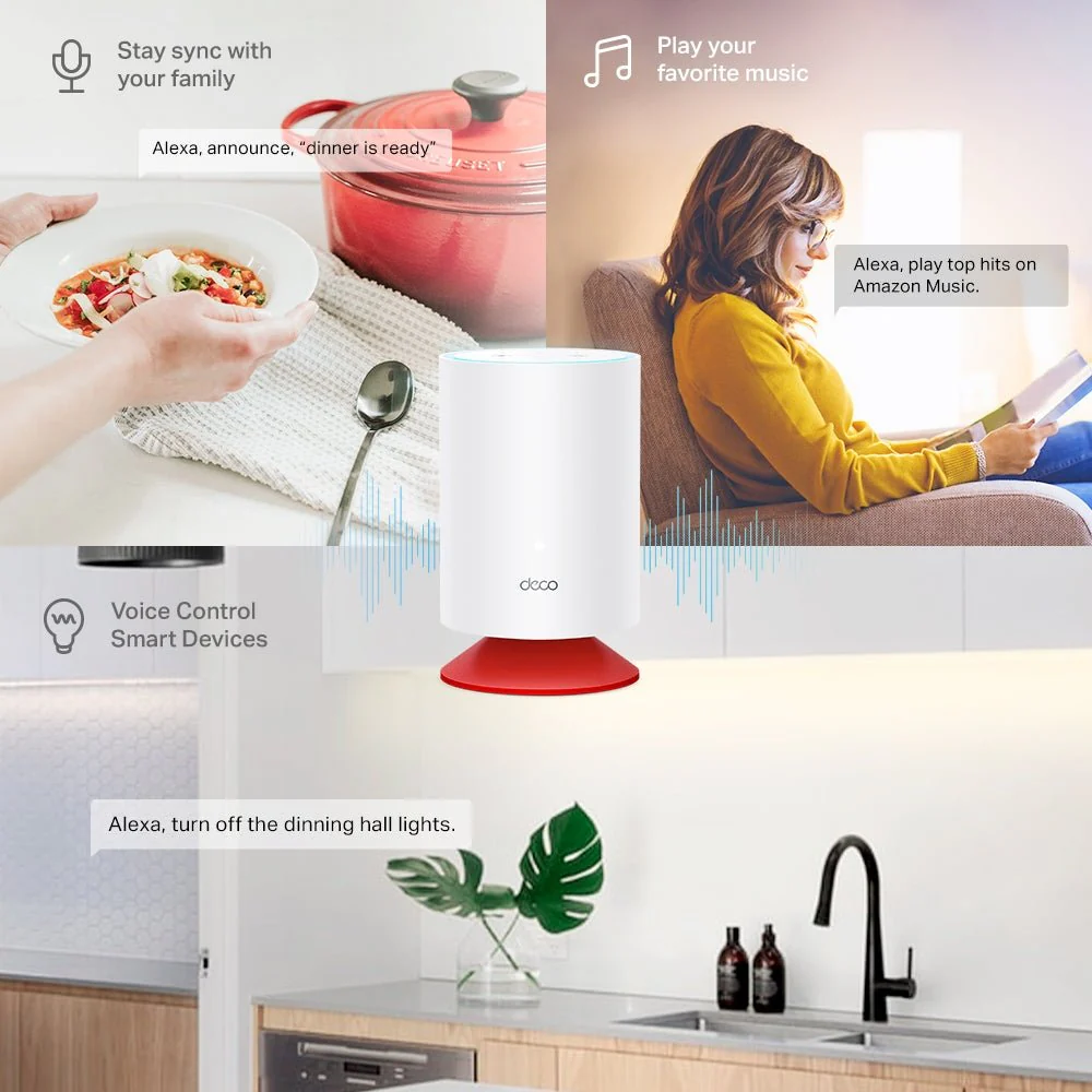 TP-Link Deco Voice X20 AX1800 Mesh Wi-Fi 6 System with Alexa Built-In - Image 3