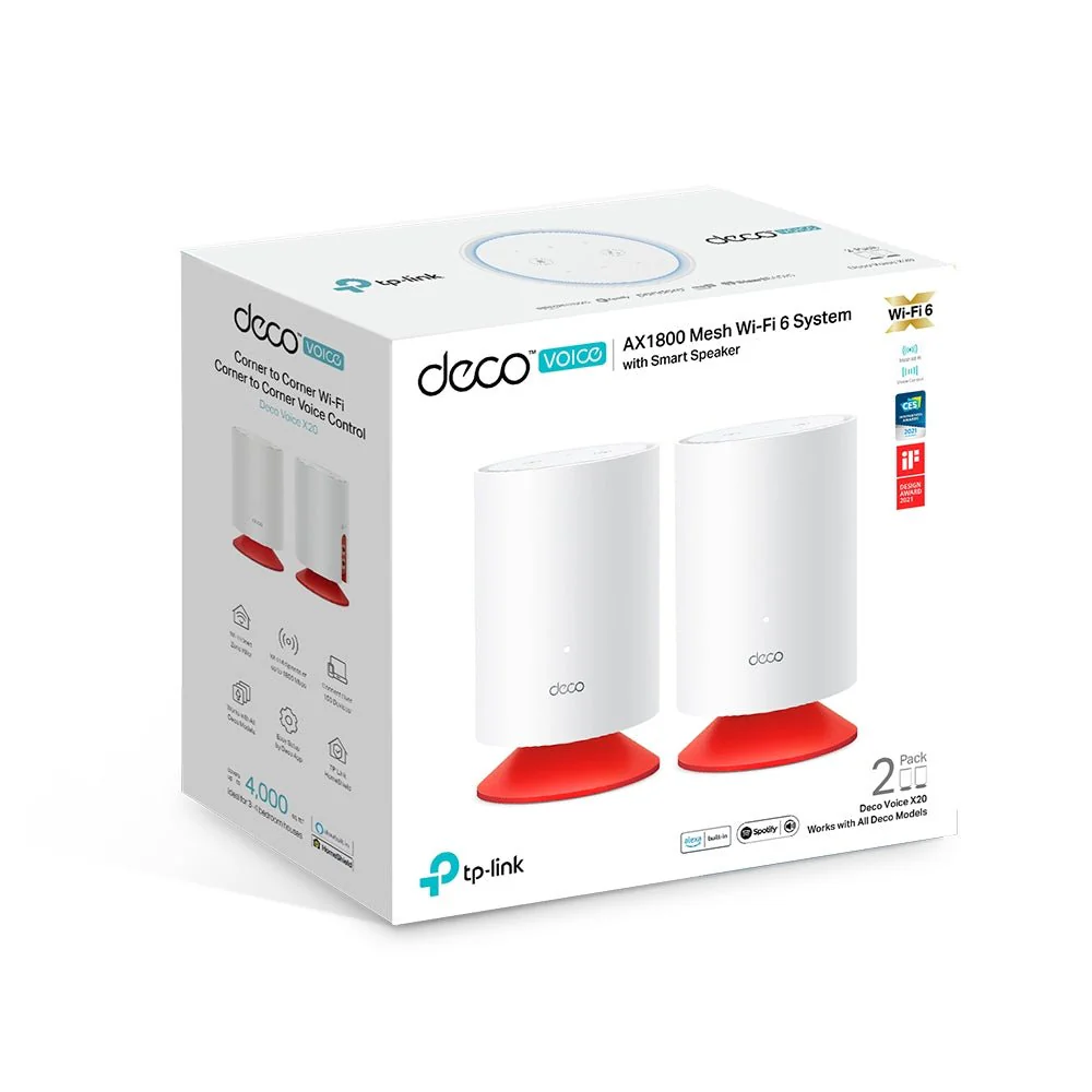 TP-Link Deco Voice X20 AX1800 Mesh Wi-Fi 6 System with Alexa Built-In - Image 7