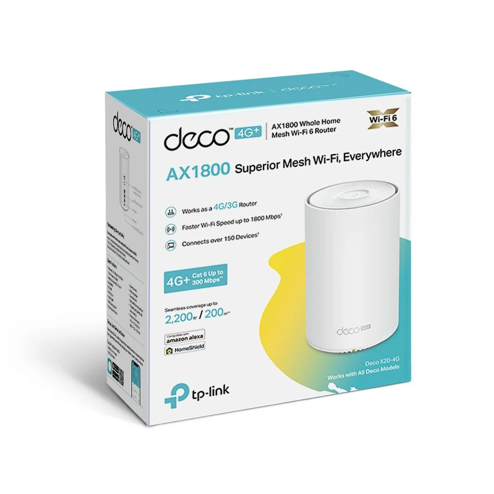TP-Link Deco X20-4G 4G+ AX1800 Whole Home Mesh WiFi 6 Gateway - Image 6