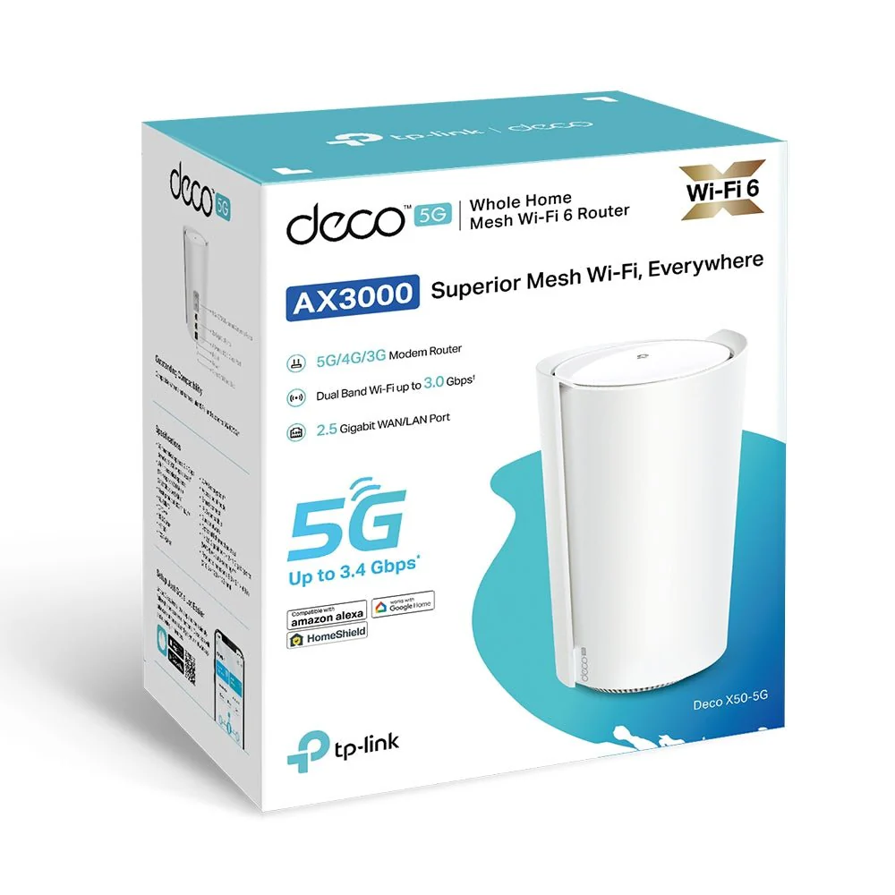 TP-Link Deco X50-5G 5G AX3000 Whole Home Mesh WiFi 6 Gateway - Image 11