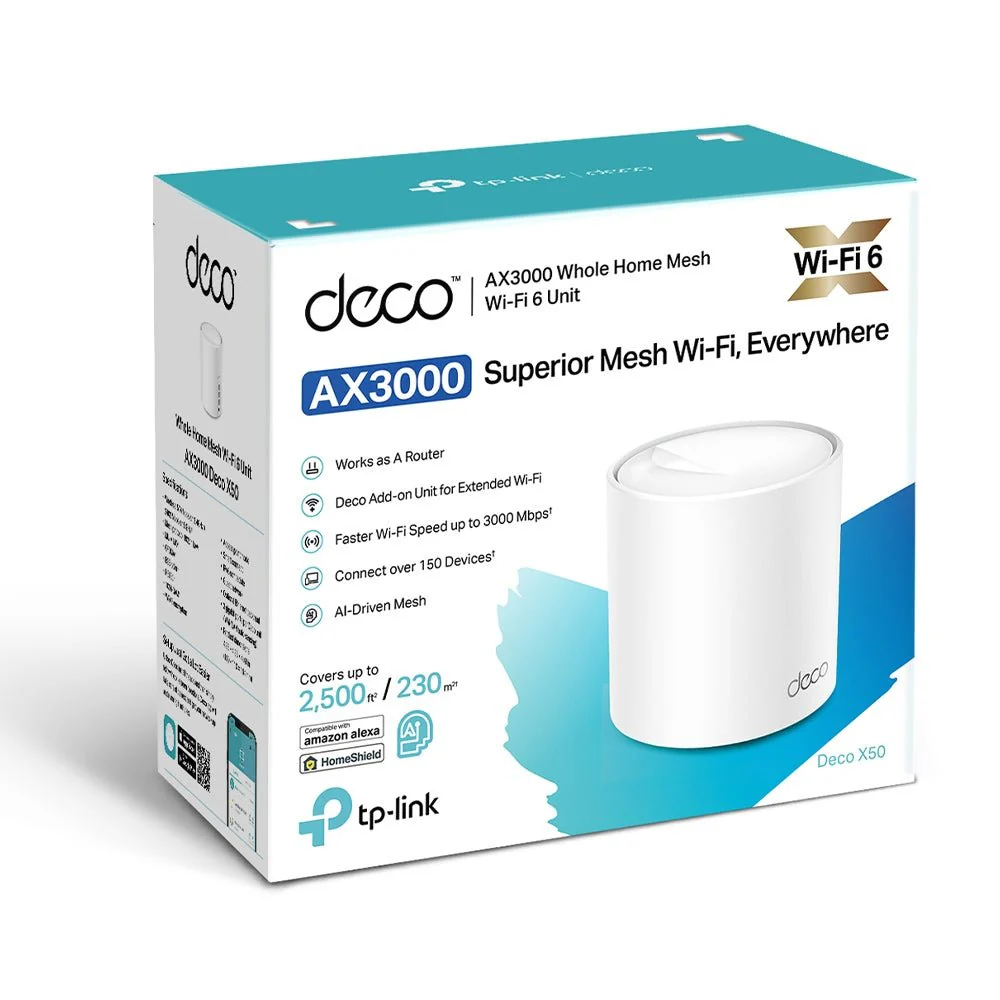 TP-Link Deco X50 AX3000 Whole Home Mesh WiFi 6 - Image 8