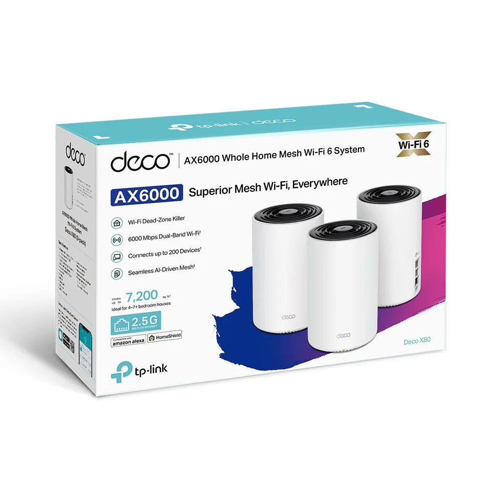 TP-Link Deco X80 AX6000 Dual-Band Mesh WiFi 6 - Image 8