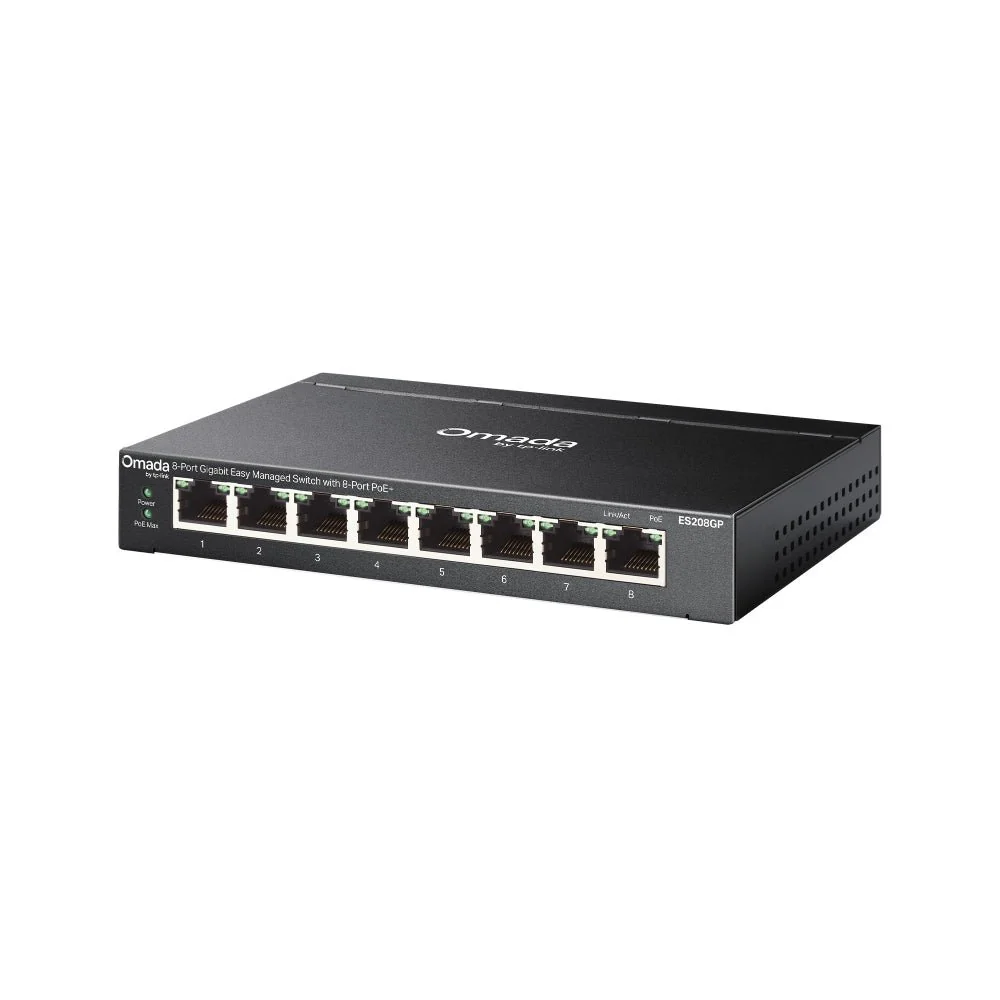 TP-Link ES208GP Omada 8-Port Gigabit Easy Managed Switch with 8-Port PoE+ - Image 3