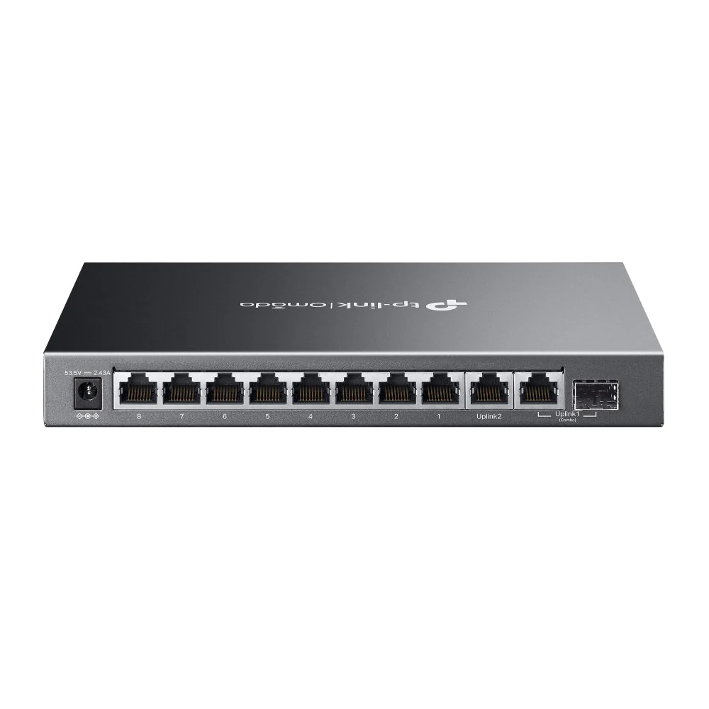 TP-Link ES210GMP Omada 10-Port Gigabit Easy Managed 250m Long Range POE Switch with 8-Port PoE+ - Image 2