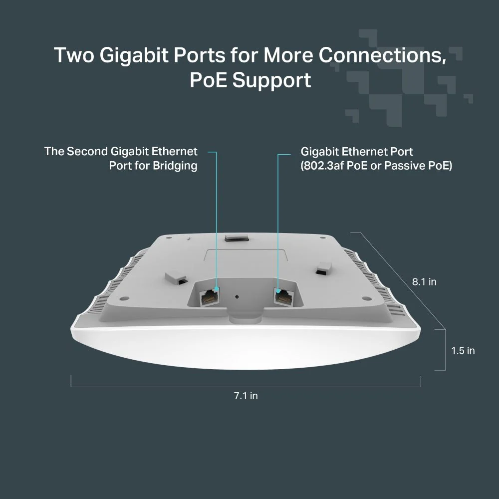 TP-Link Festa F54 AC1750 Wireless MU-MIMO Gigabit Ceiling Mount WiFi 5 Access Point - Image 6