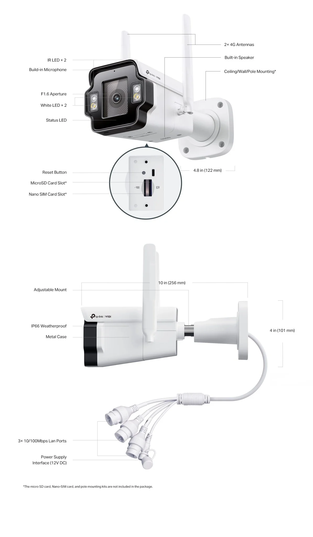 TP-Link InSight S345-4G VIGI 4MP Outdoor Full-Color 4G Bullet Network Camera - Image 7