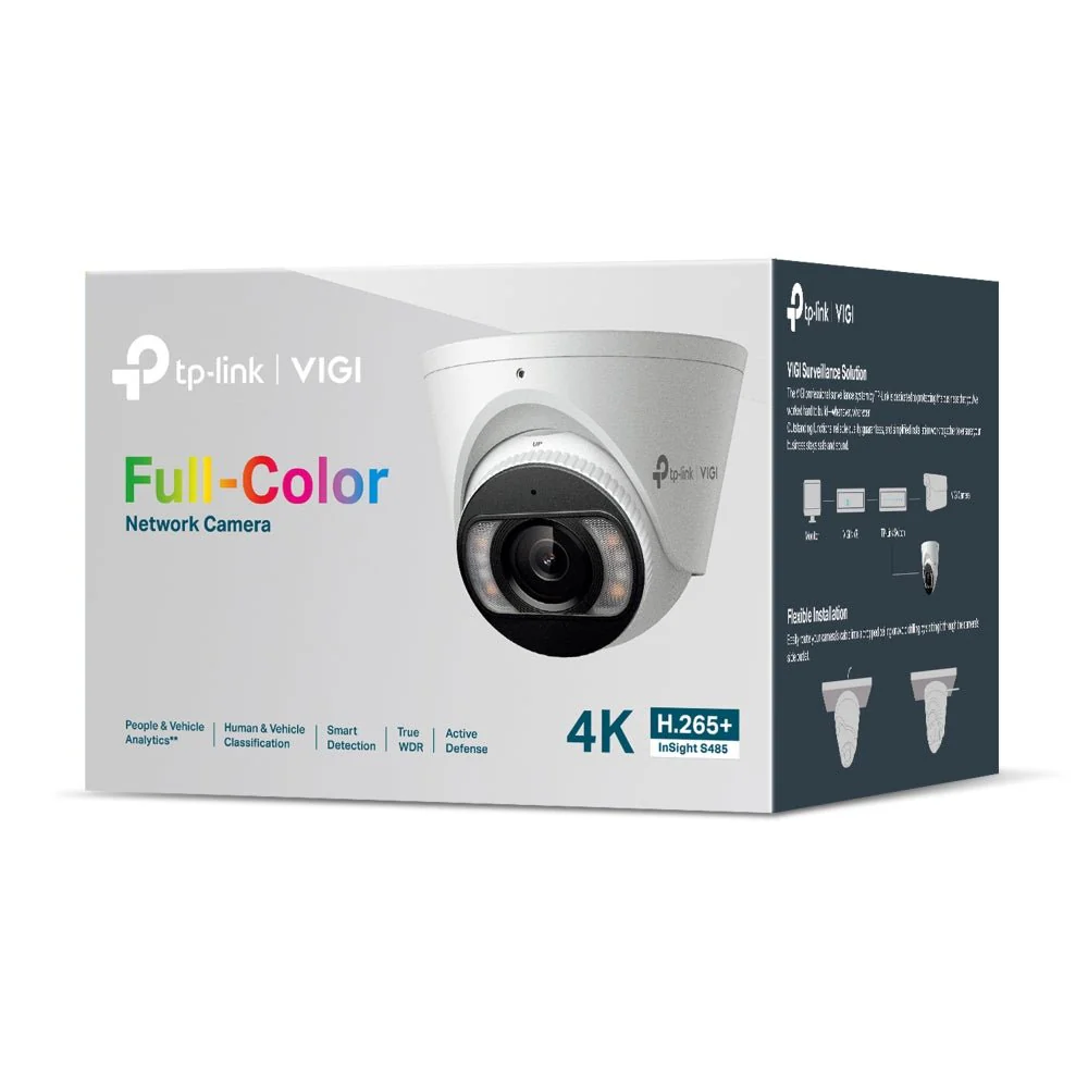 TP-Link InSight S485 VIGI 8MP Full-Color Turret Network Camera - Image 5
