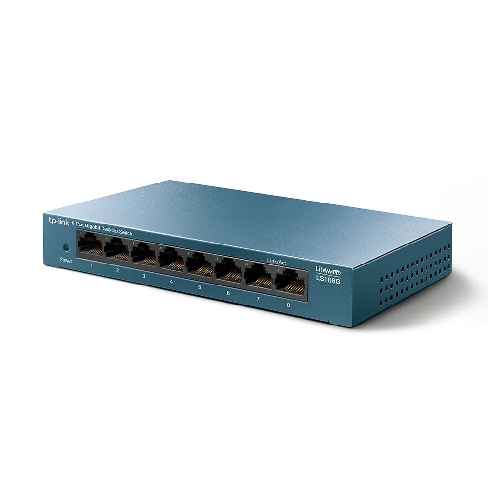 TP-Link LS108G 8-Port 10/100/1000Mbps Desktop Network Switch - Image 2