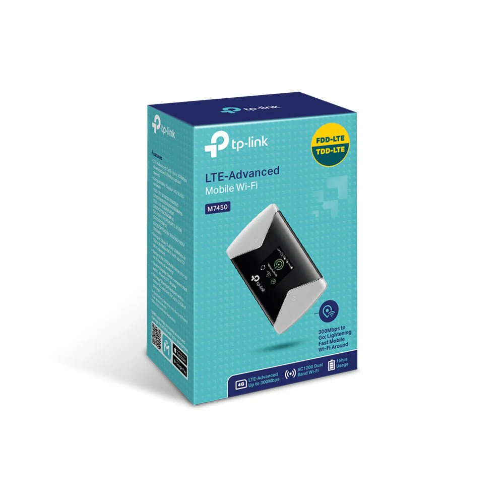 TP-Link M7450 4G LTE-Advanced Portable Battery Mobile Wi-Fi Router - Image 3