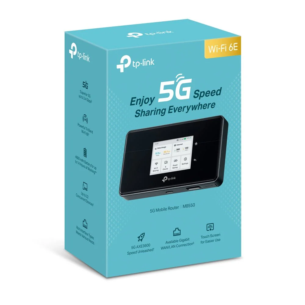 TP-Link M8550 5G Portable Battery Mobile Wi-Fi 6E Router - Image 10