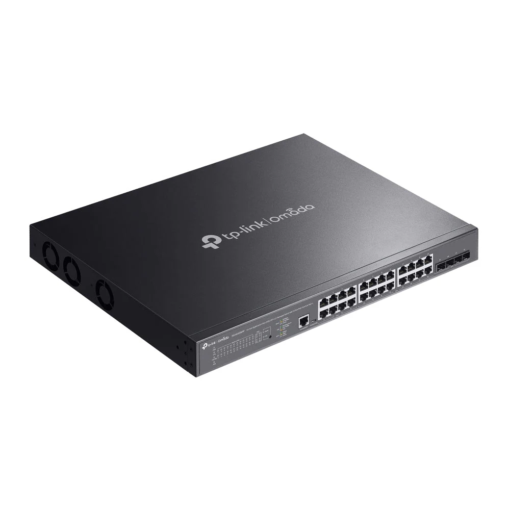 TP-Link SG3428XMPP Omada 24-Port Gigabit and 4-Port 10GE SFP+ L2+ Managed Switch with 16-Port PoE+ & 8-Port PoE++ - Image 4