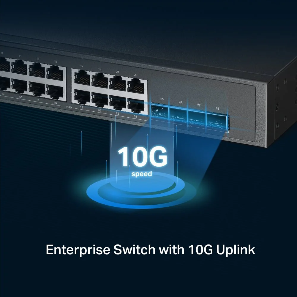 TP-Link SG3428XPP-M2 JetStream 24-Port 2.5GBASE-T and 4-Port 10GE SFP+ L2+ Managed Switch with 16-Port PoE+ & 8-Port PoE++ (TL-SG3428XPP-M2) - Image 6