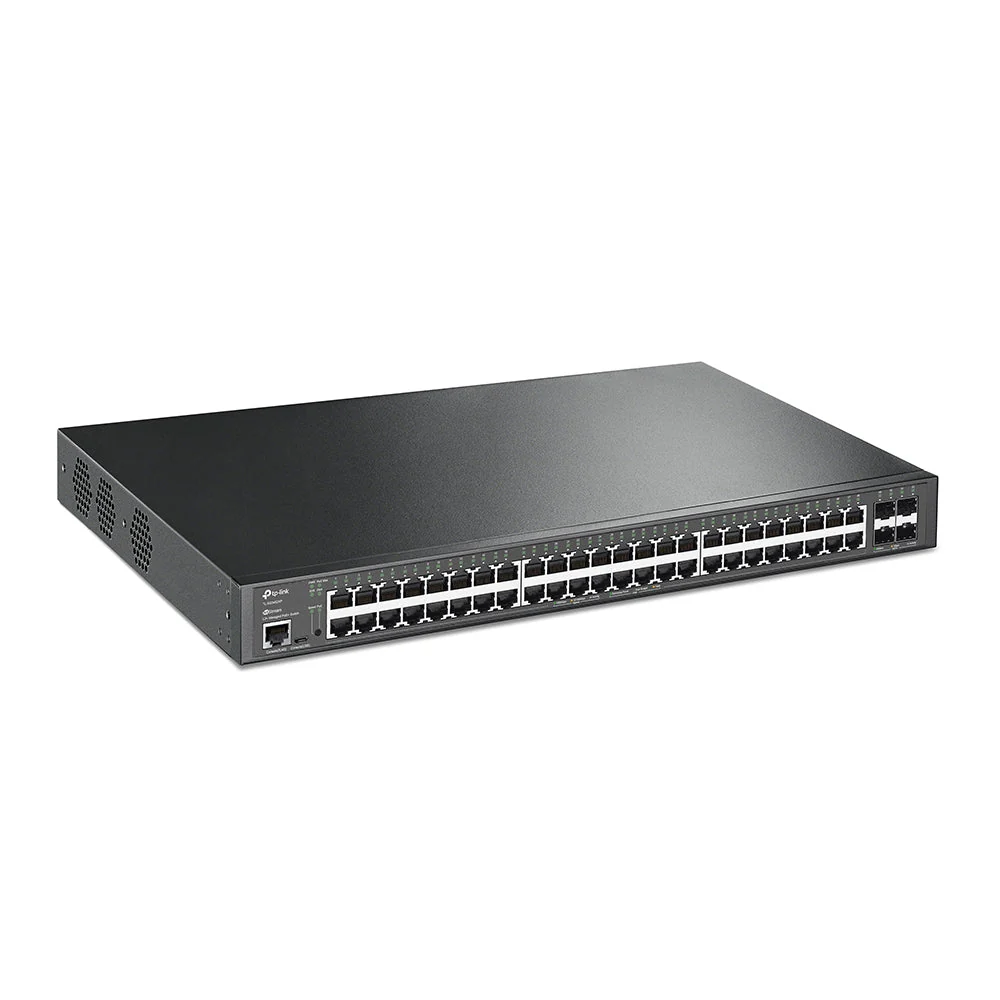TP-Link SG3452XP JetStream 48-Port Gigabit and 4-Port 10GE SFP+ L2+ Managed Switch with 48-Port PoE+ - Image 2