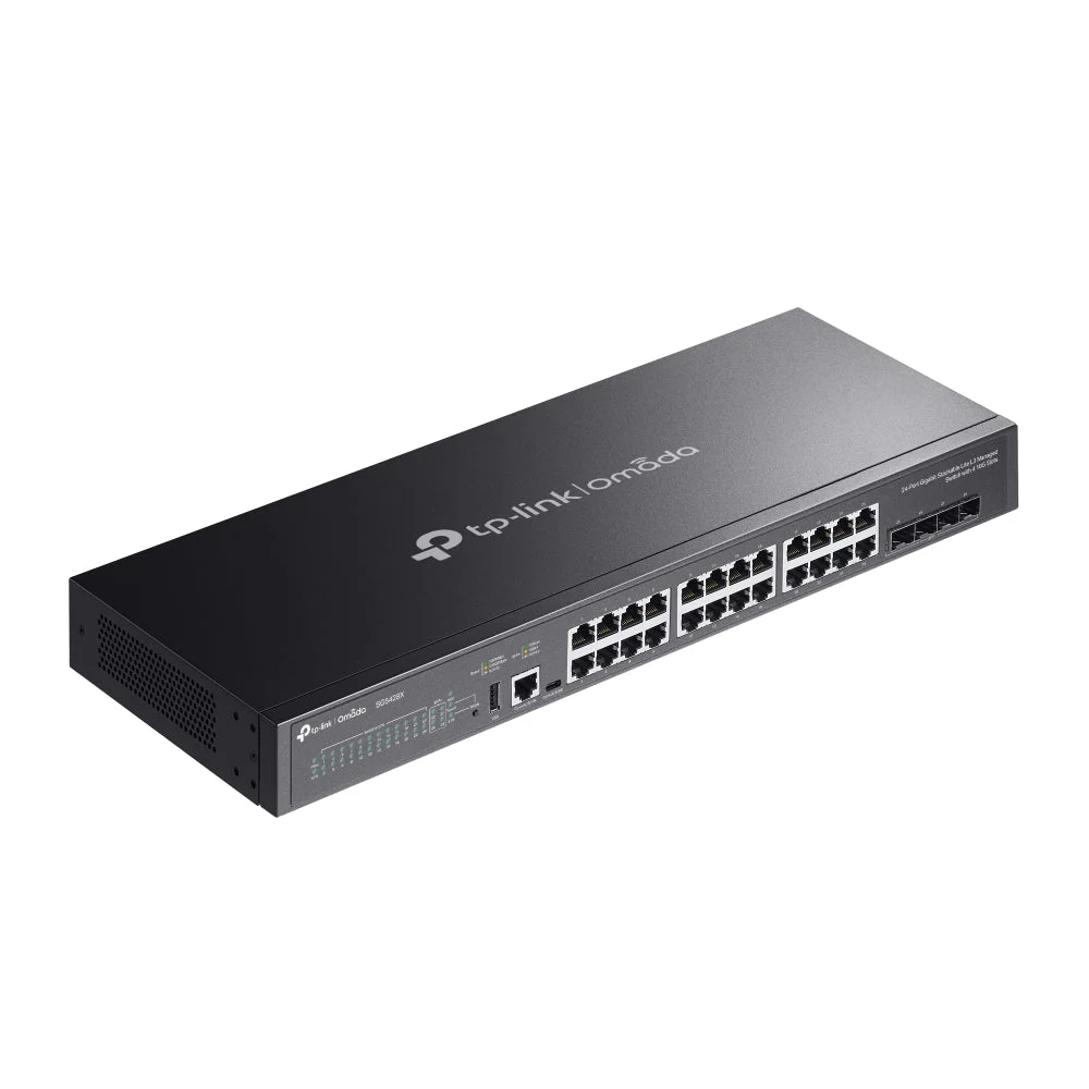 TP-Link SG5428X Omada 24-Port Gigabit Stackable Lite L3 Managed Switch with 4x 10G Slots - Image 4
