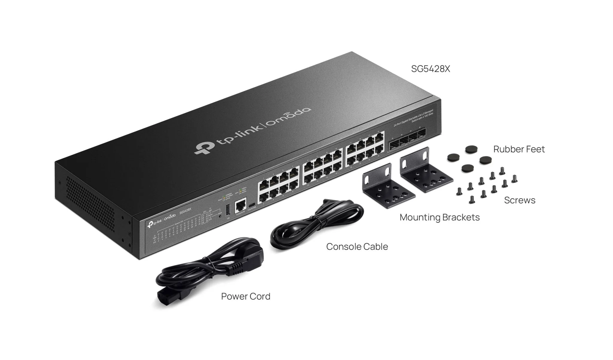TP-Link SG5428X Omada 24-Port Gigabit Stackable Lite L3 Managed Switch with 4x 10G Slots - Image 6