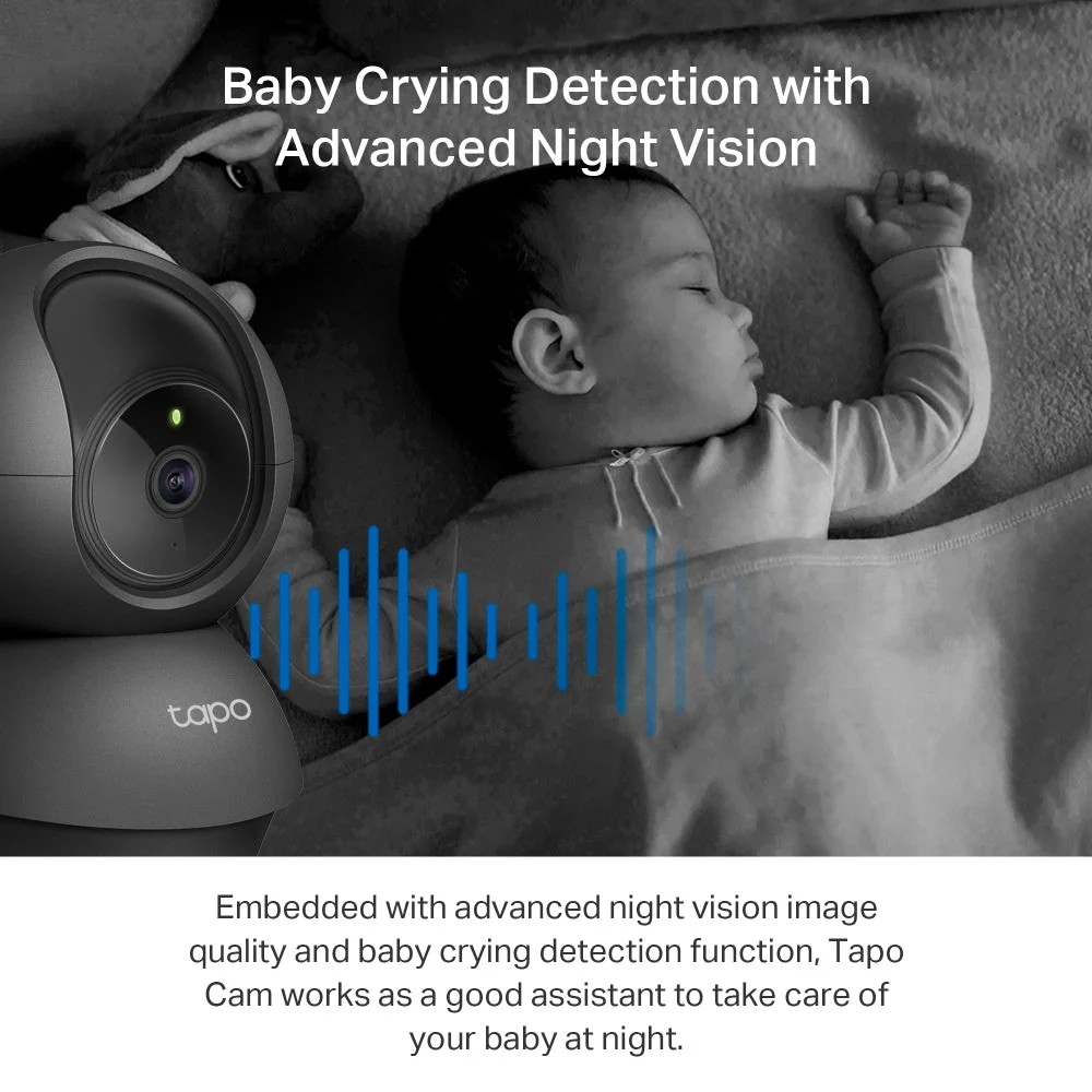 TP-Link Tapo C211 3MP 2K HD WiFi 360º Pan Tilt IP Camera - Image 6