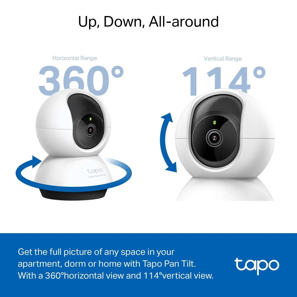 TP-Link Tapo C220 4MP 2K QHD WiFi 360º Pan Tilt IP Camera - Image 4