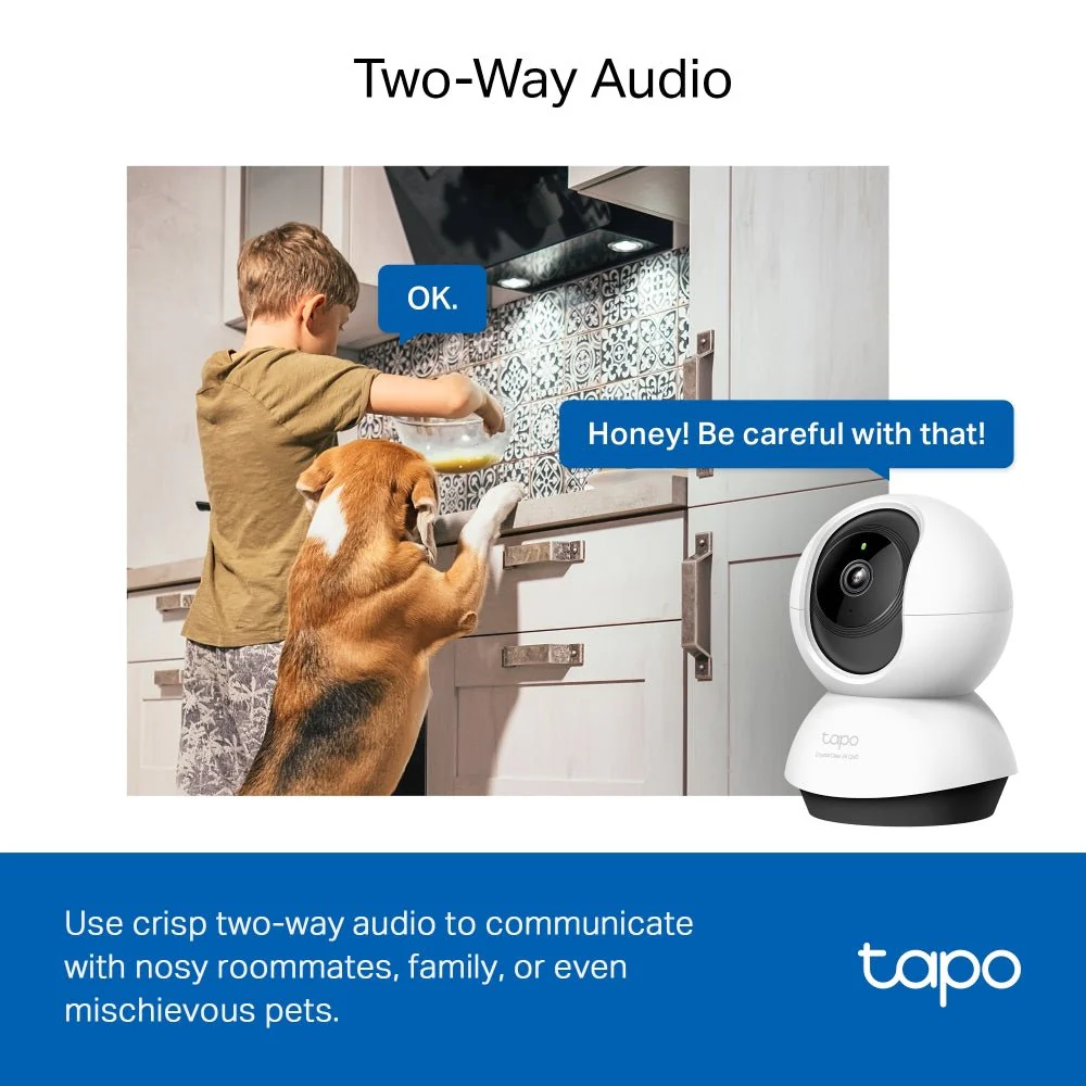 TP-Link Tapo C220 4MP 2K QHD WiFi 360º Pan Tilt IP Camera - Image 7