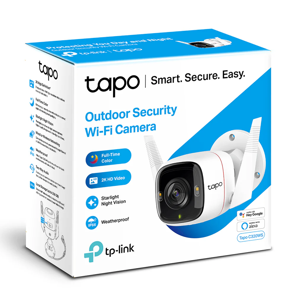 TP-Link Tapo C320WS 4MP 2K QHD WiFi Outdoor Bullet IP Camera - Image 4