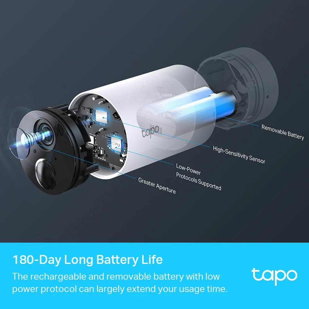 TP-Link Tapo C400S2 2MP FHD WiFi Outdoor Battery Bullet IP Camera (2-Camera Wire-Free) - Image 3