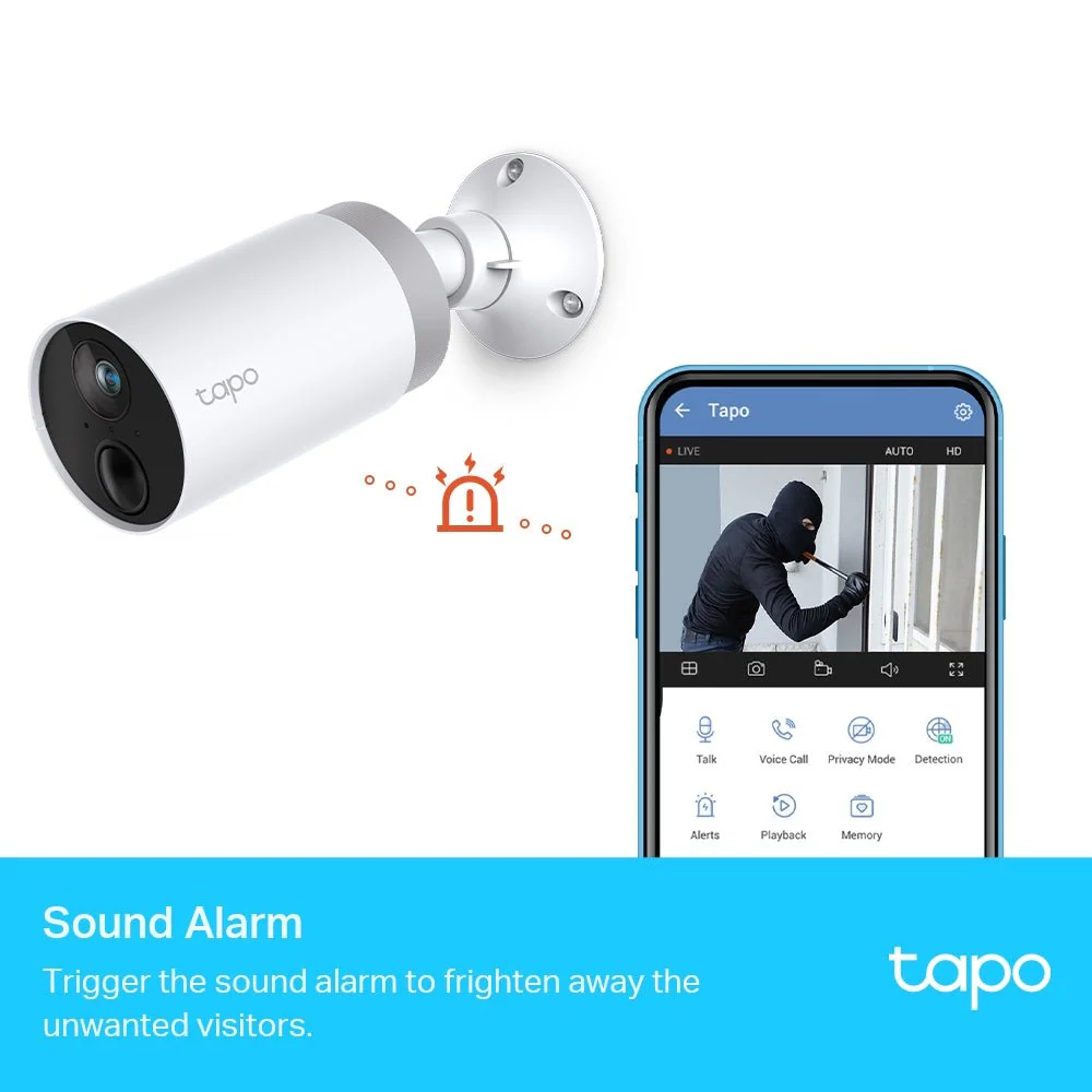 TP-Link Tapo C400S2 2MP FHD WiFi Outdoor Battery Bullet IP Camera (2-Camera Wire-Free) - Image 7