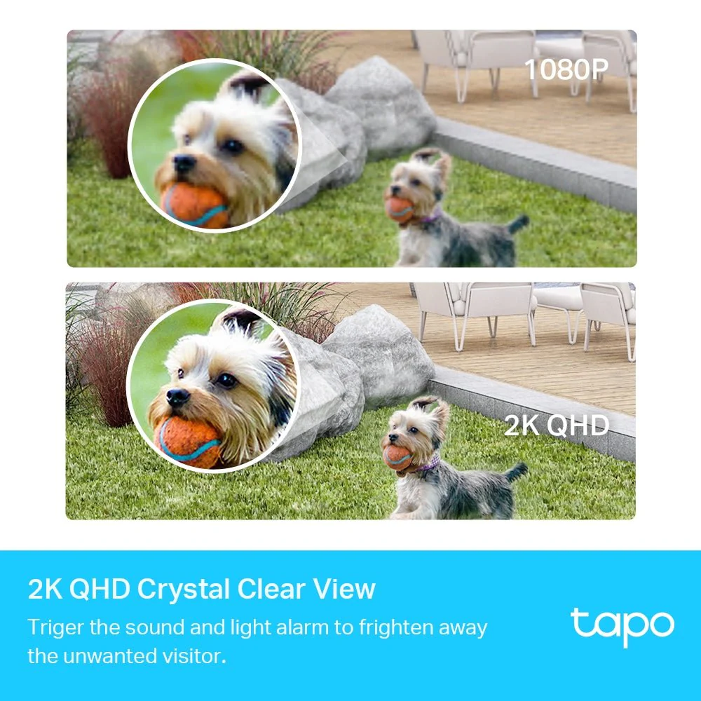 TP-Link Tapo C420 4MP 2K QHD WiFi Outdoor Battery Bullet IP Camera (Wire-Free) - Image 3