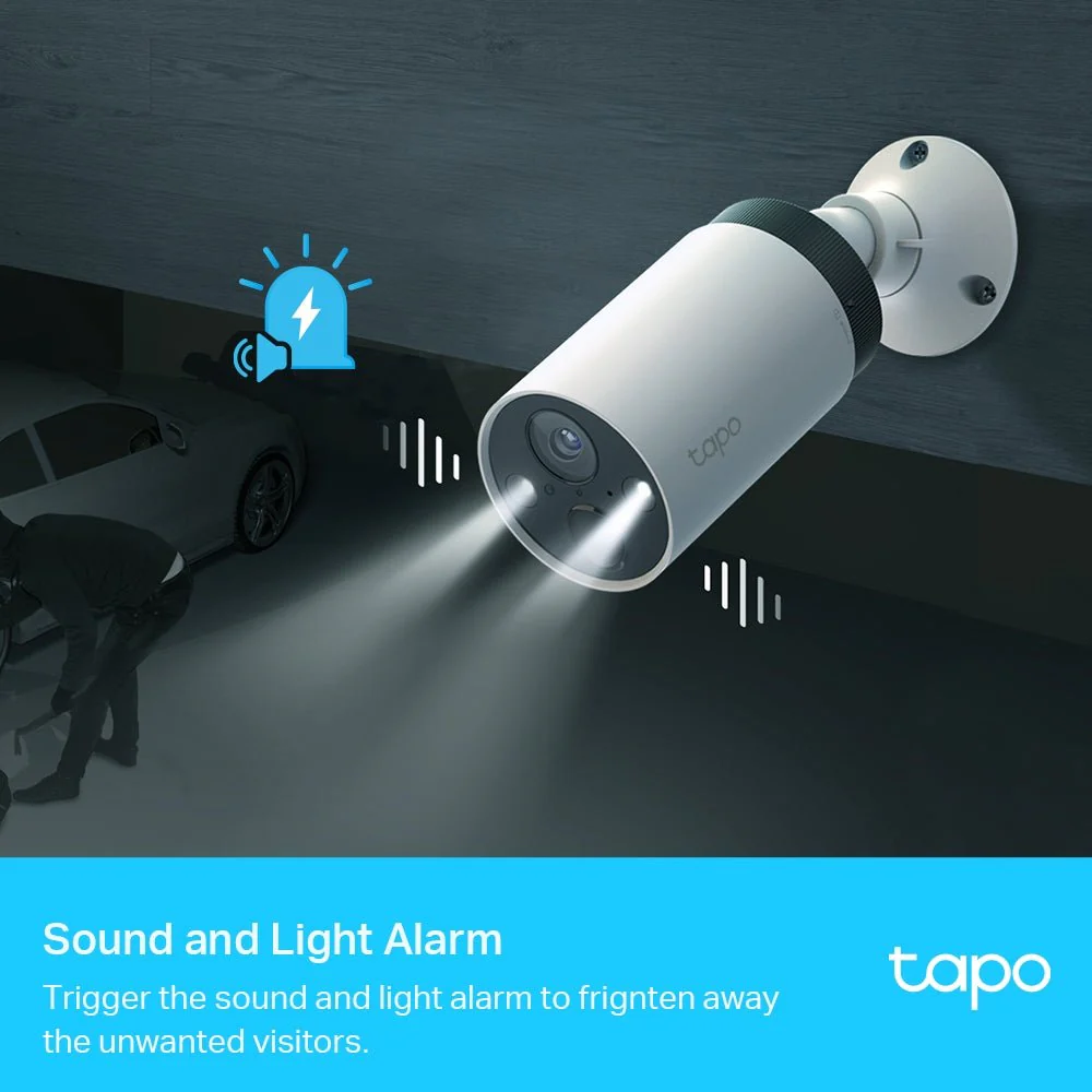 TP-Link Tapo C420S2 4MP 2K QHD WiFi Outdoor Battery Bullet IP Camera (2-Camera Wire-Free) - Image 6