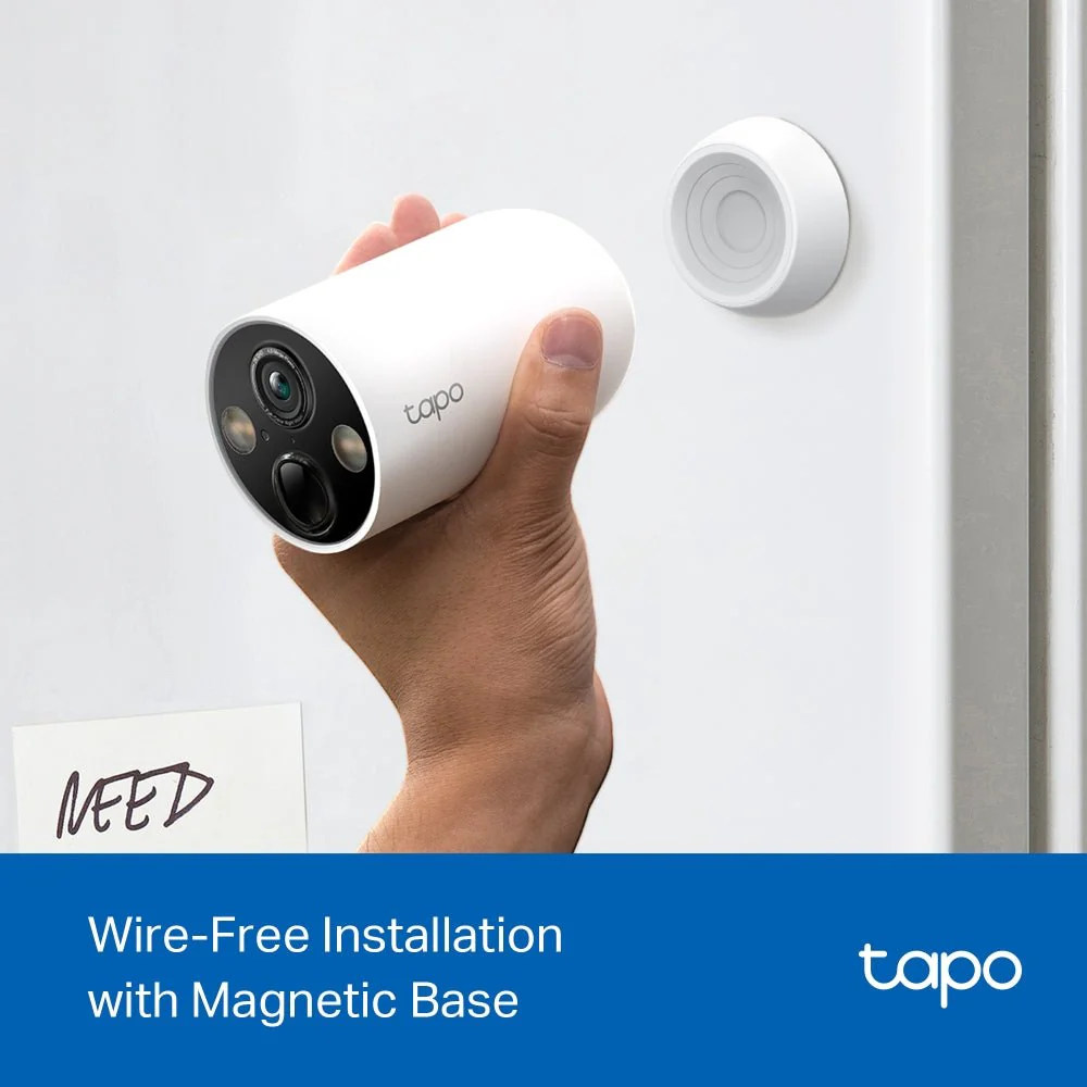 TP-Link Tapo C425 4MP 2K QHD WiFi Outdoor Battery Bullet IP Camera with Magnetic Base (Wire-Free) - Image 5