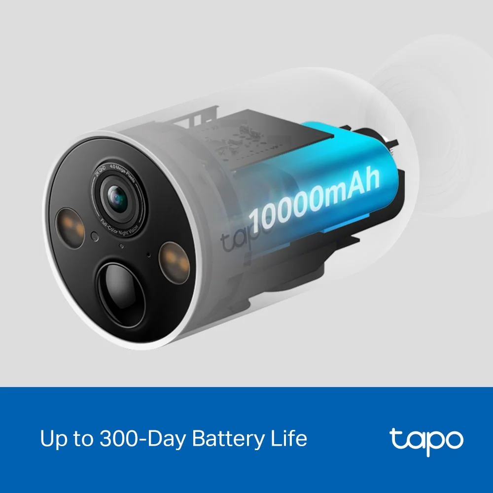 TP-Link Tapo C425 4MP 2K QHD WiFi Outdoor Battery Bullet IP Camera with Magnetic Base (Wire-Free) - Image 7