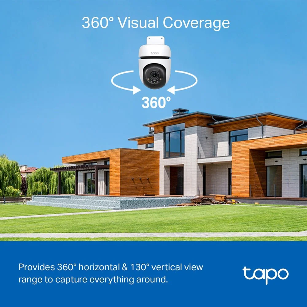 TP-Link Tapo C510W 3MP 2K HD WiFi Outdoor 360º Pan Tilt IP Camera - Image 6