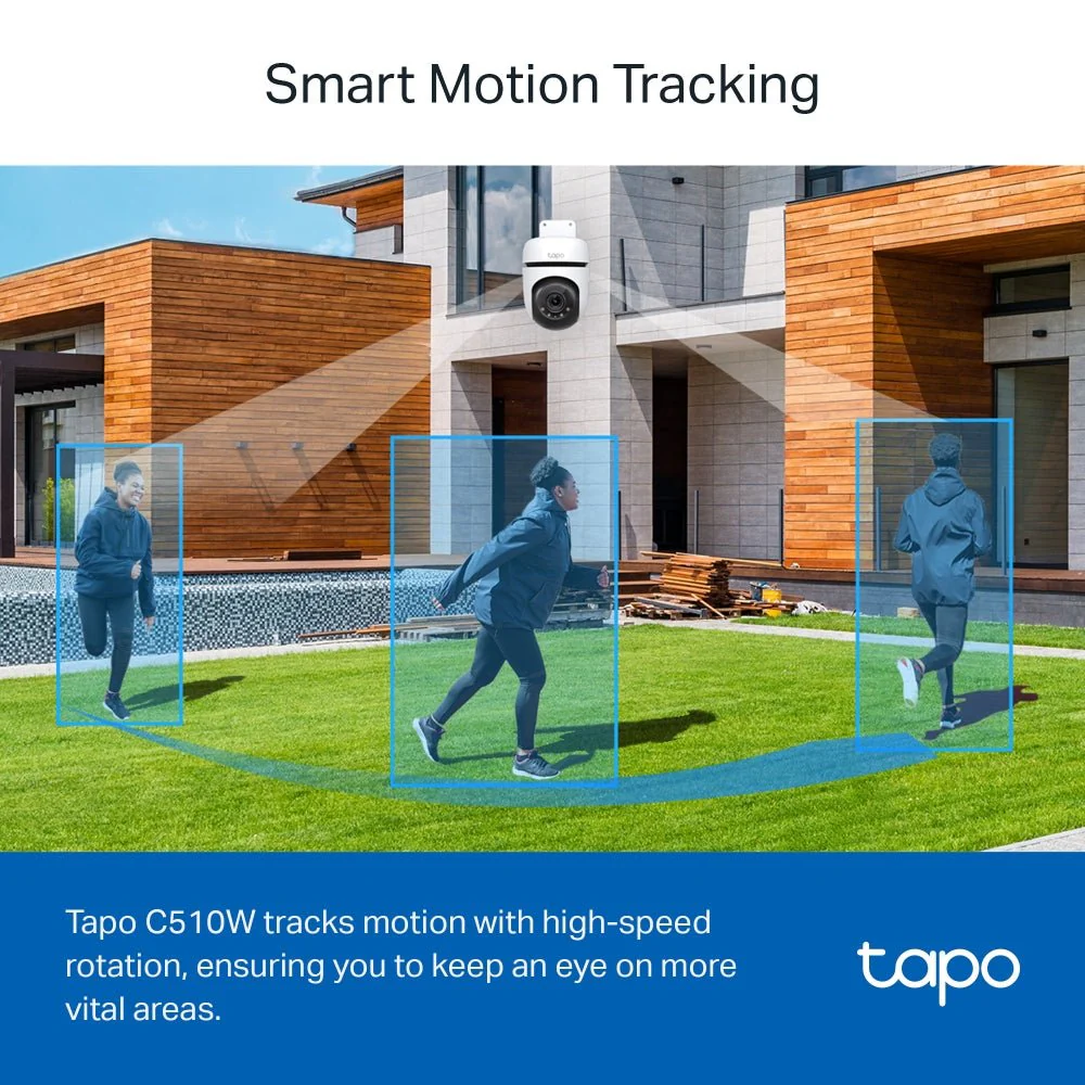 TP-Link Tapo C510W 3MP 2K HD WiFi Outdoor 360º Pan Tilt IP Camera - Image 7
