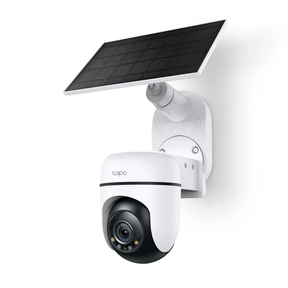 TP-Link Tapo C620 KIT 4MP 2K QHD Color Night Vision Smart Wire-Free Outdoor Pan Tilt Camera and Solar Panel
