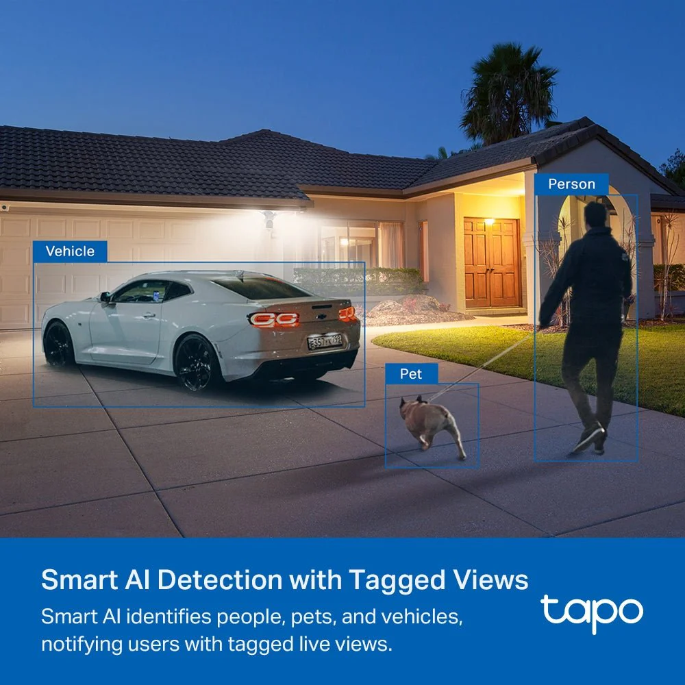 TP-Link Tapo C720 4MP 2K QHD WiFi Smart Floodlight Camera - Image 6