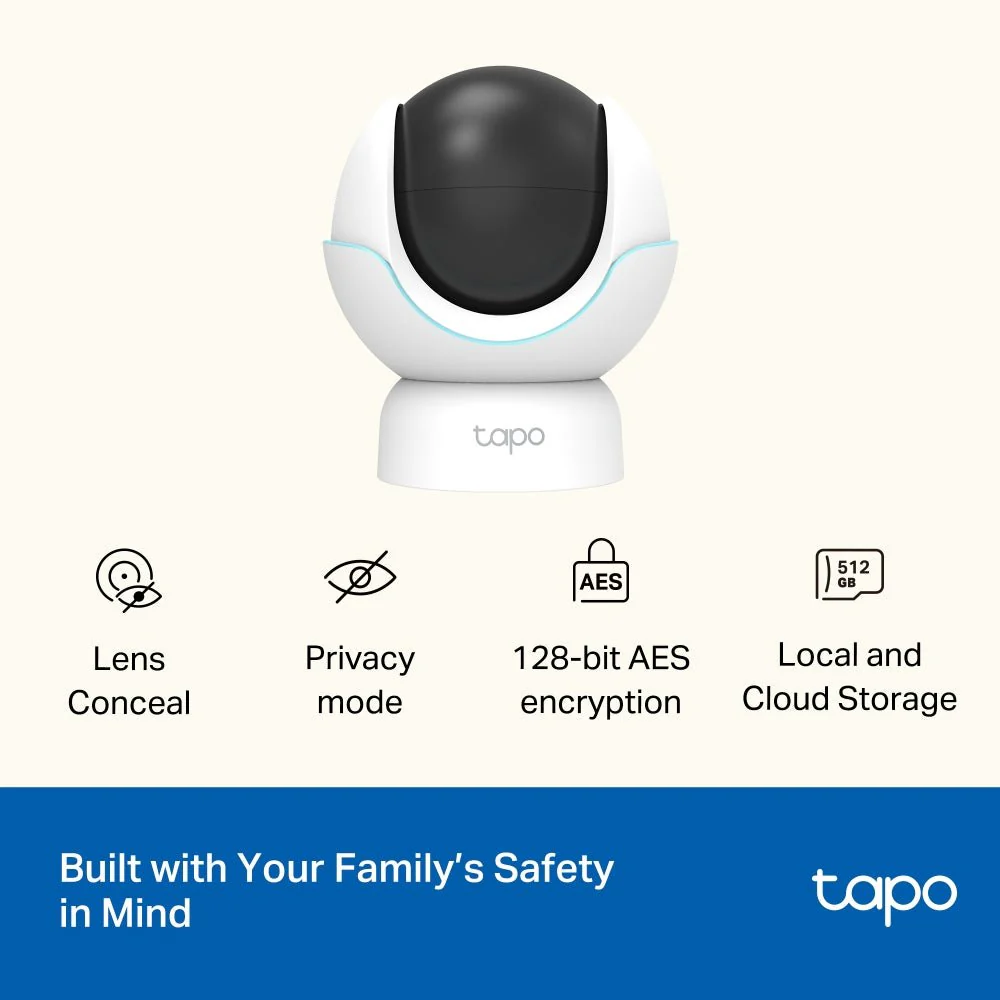 TP-Link Tapo C840 4MP 2K QHD Wi-Fi Pan Tilt Dual Lens Smart AI Baby Monitor - Image 10