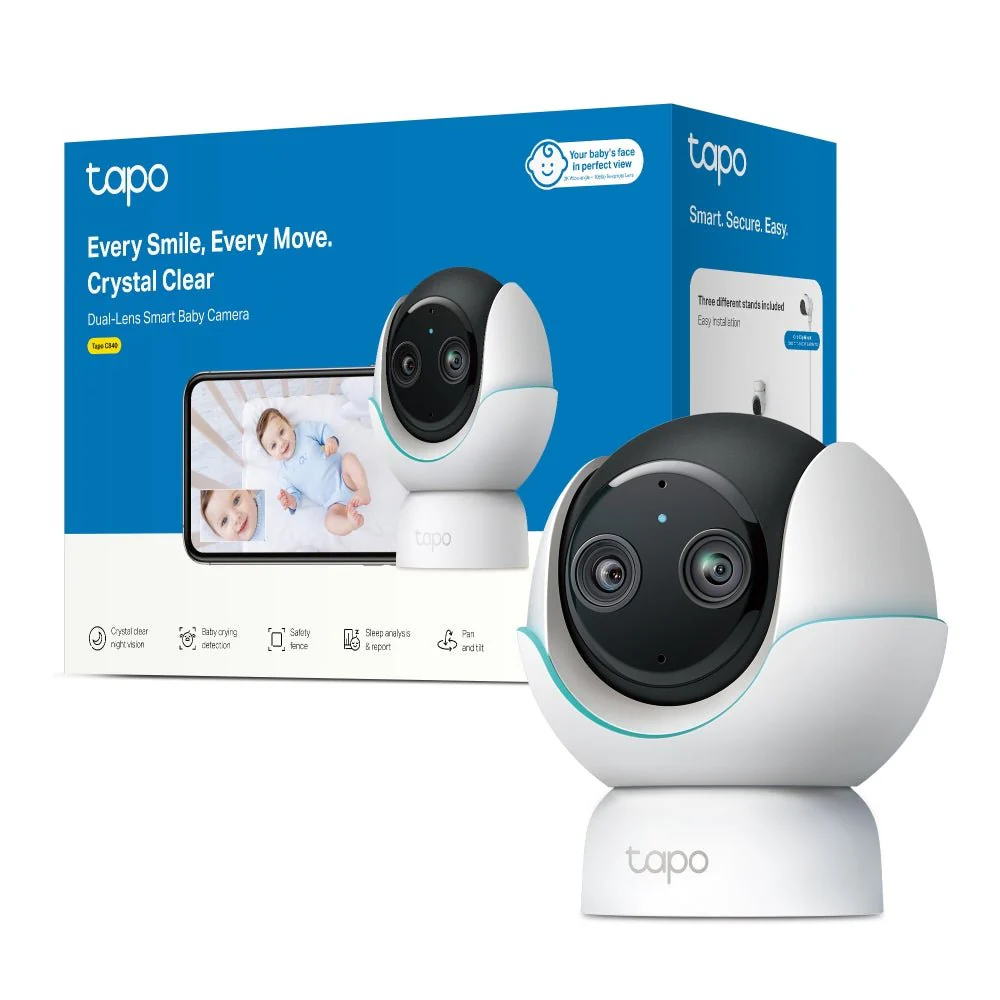 TP-Link Tapo C840 4MP 2K QHD Wi-Fi Pan Tilt Dual Lens Smart AI Baby Monitor - Image 11
