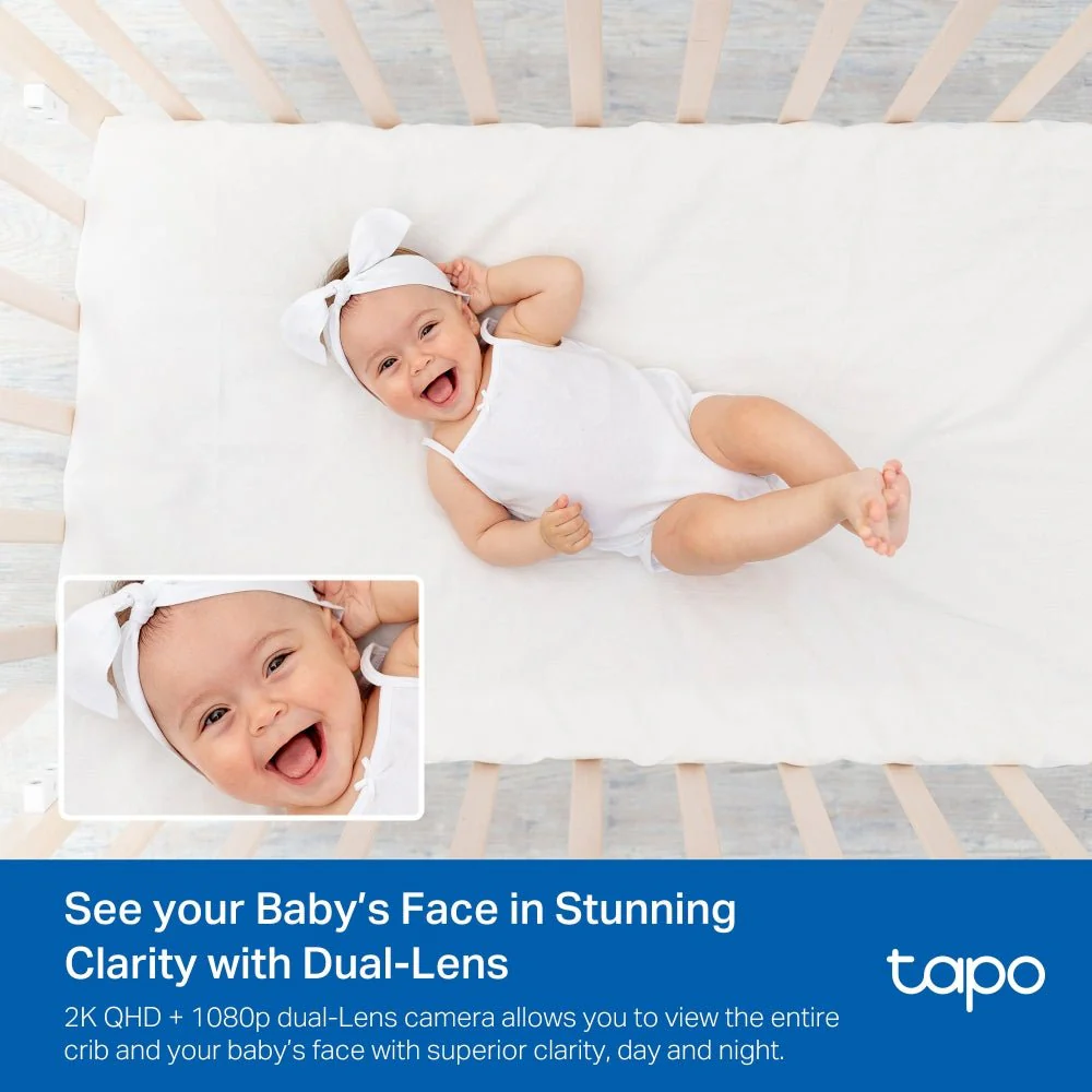 TP-Link Tapo C840 4MP 2K QHD Wi-Fi Pan Tilt Dual Lens Smart AI Baby Monitor - Image 15