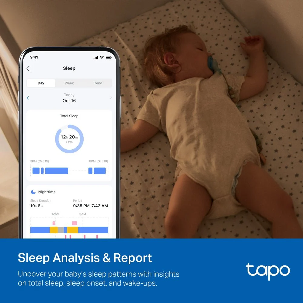 TP-Link Tapo C840 4MP 2K QHD Wi-Fi Pan Tilt Dual Lens Smart AI Baby Monitor - Image 5