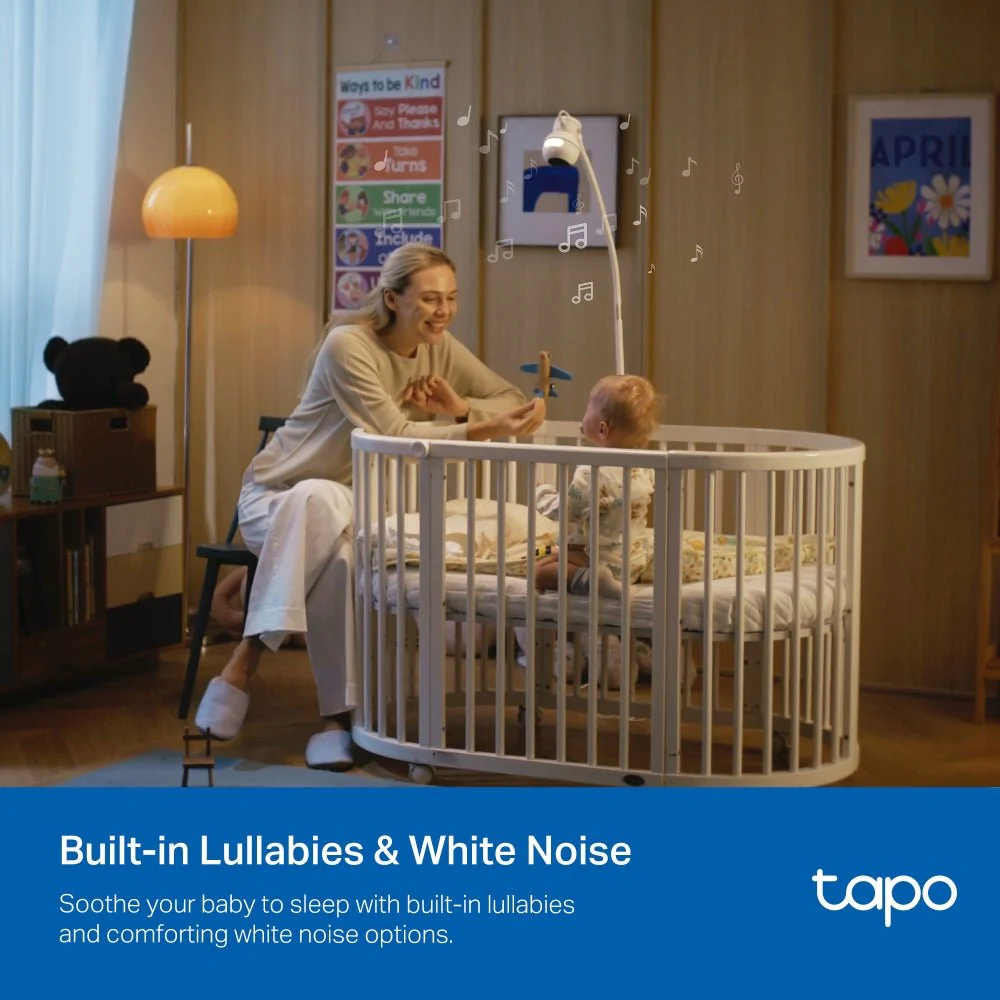 TP-Link Tapo C840 4MP 2K QHD Wi-Fi Pan Tilt Dual Lens Smart AI Baby Monitor - Image 6