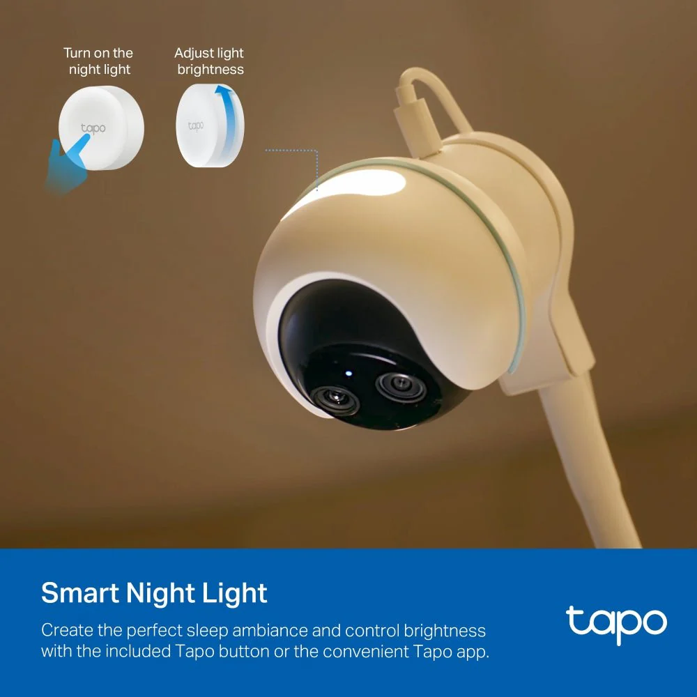 TP-Link Tapo C840 4MP 2K QHD Wi-Fi Pan Tilt Dual Lens Smart AI Baby Monitor - Image 7