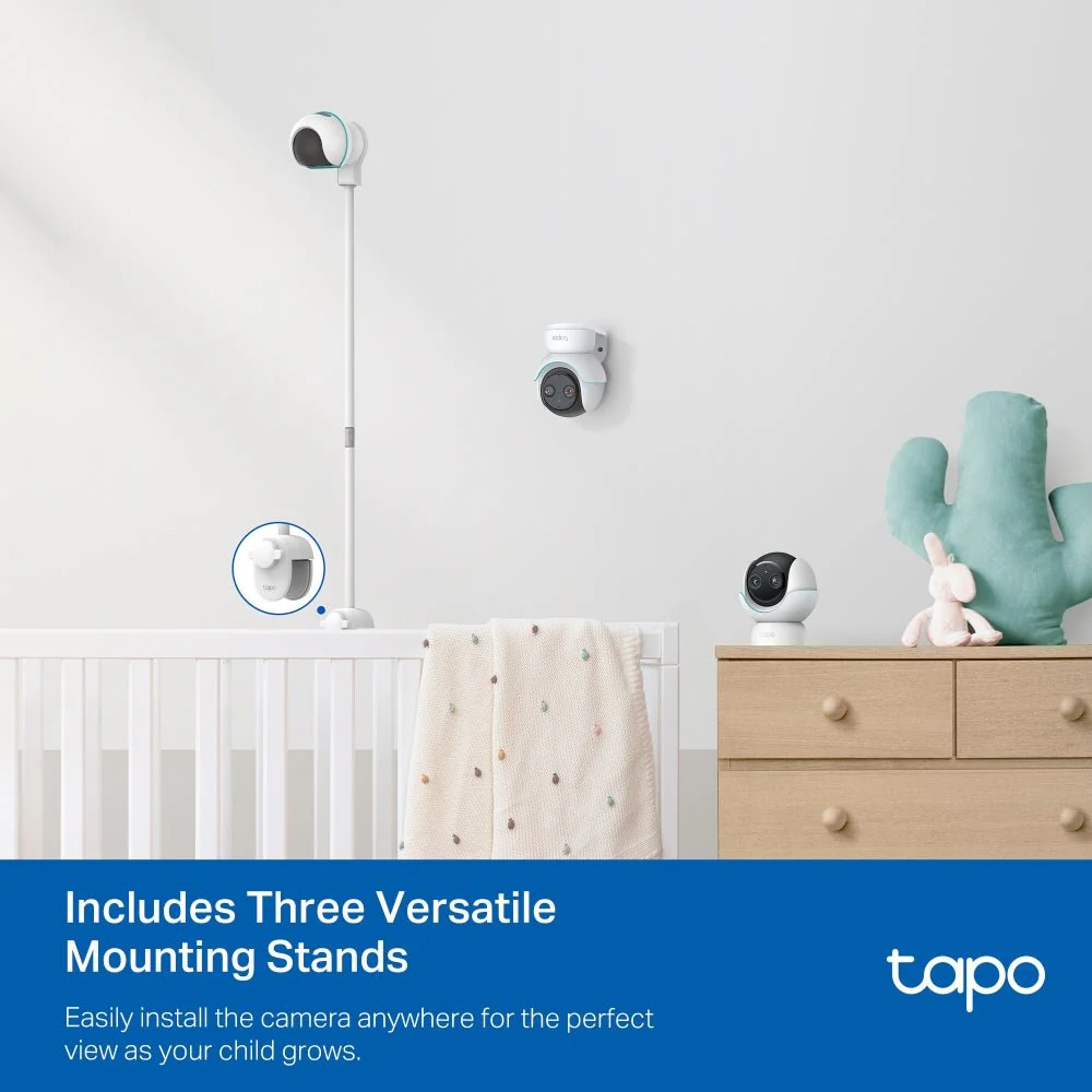 TP-Link Tapo C840 4MP 2K QHD Wi-Fi Pan Tilt Dual Lens Smart AI Baby Monitor - Image 8