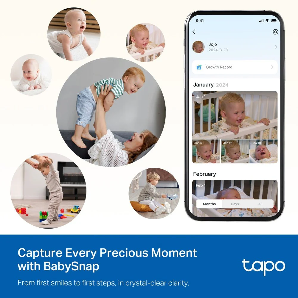 TP-Link Tapo C840 4MP 2K QHD Wi-Fi Pan Tilt Dual Lens Smart AI Baby Monitor - Image 9