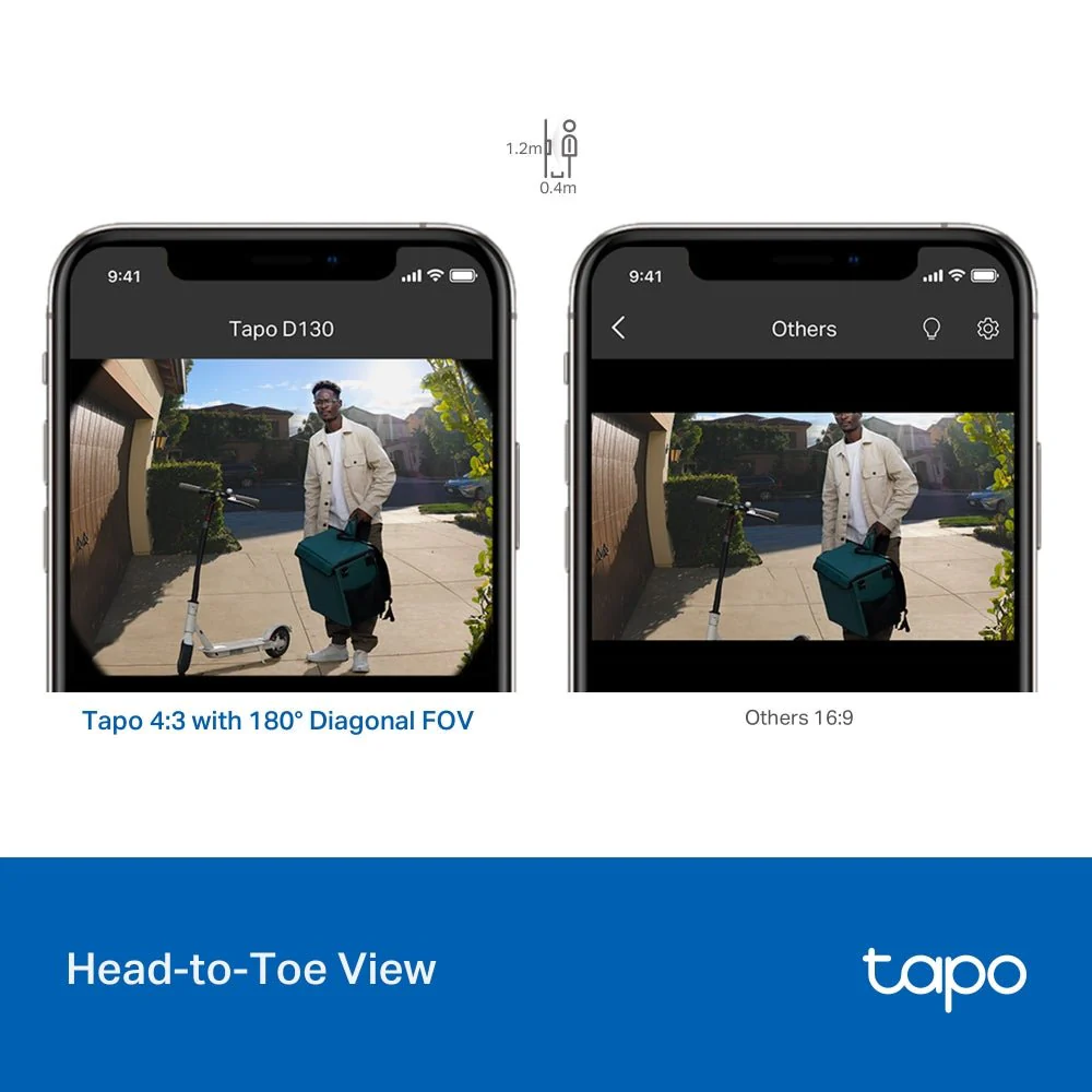 TP-Link Tapo D130 5MP 2K Smart Wired Video Doorbell - Image 6