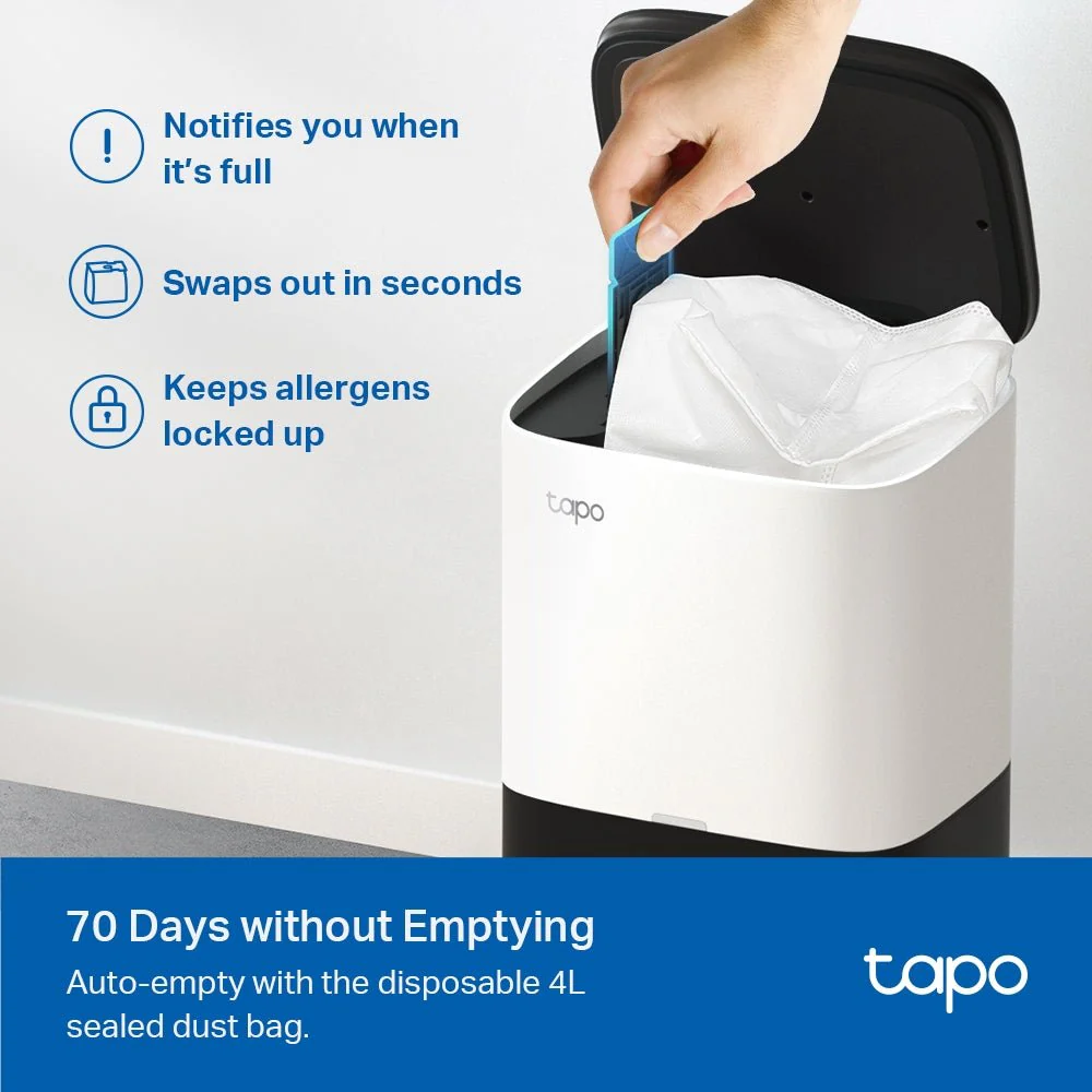 TP-Link Tapo RV20 Plus MagSlim LiDAR Navigation Robot Vacuum + Smart Auto-Empty Dock - Image 7