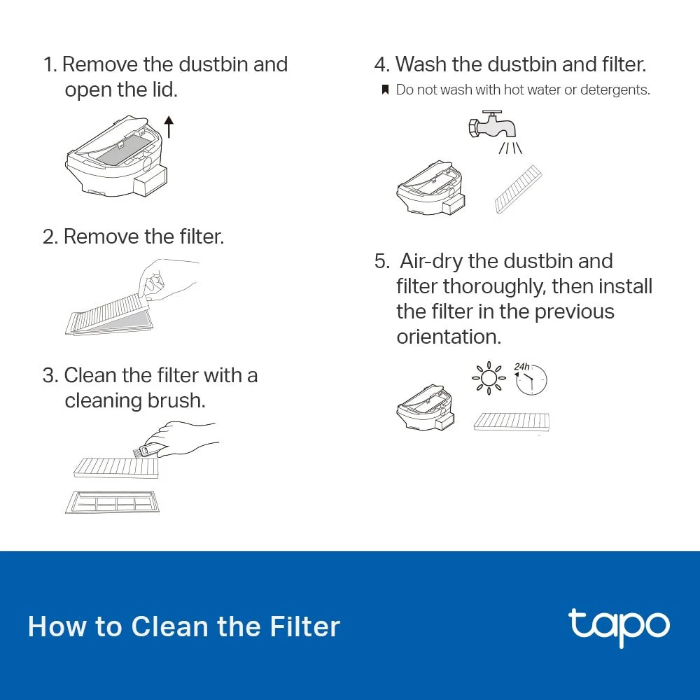 TP-Link Tapo RVA100 Tapo Robot Vacuum Replacement Kit - Image 10