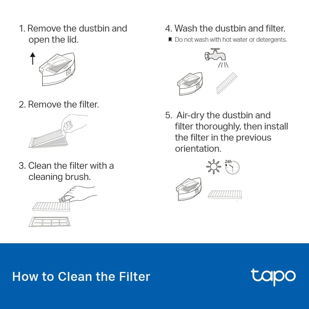 TP-Link Tapo RVA101 Tapo Robot Vacuum Replacement Kit - Image 10