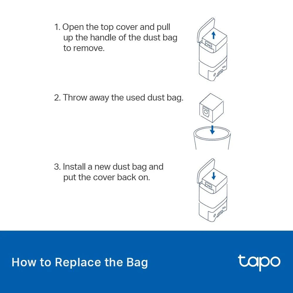 TP-Link Tapo RVA200 Tapo Robot Vacuum Disposable Dust Bag - Image 4