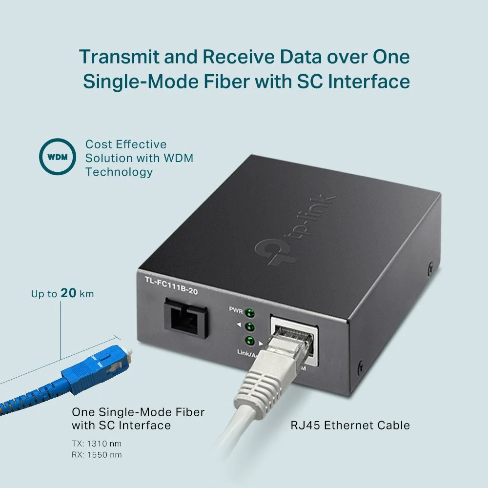 TP-Link TL-FC111B-20 10/100 Mbps WDM Media Converter - Image 5