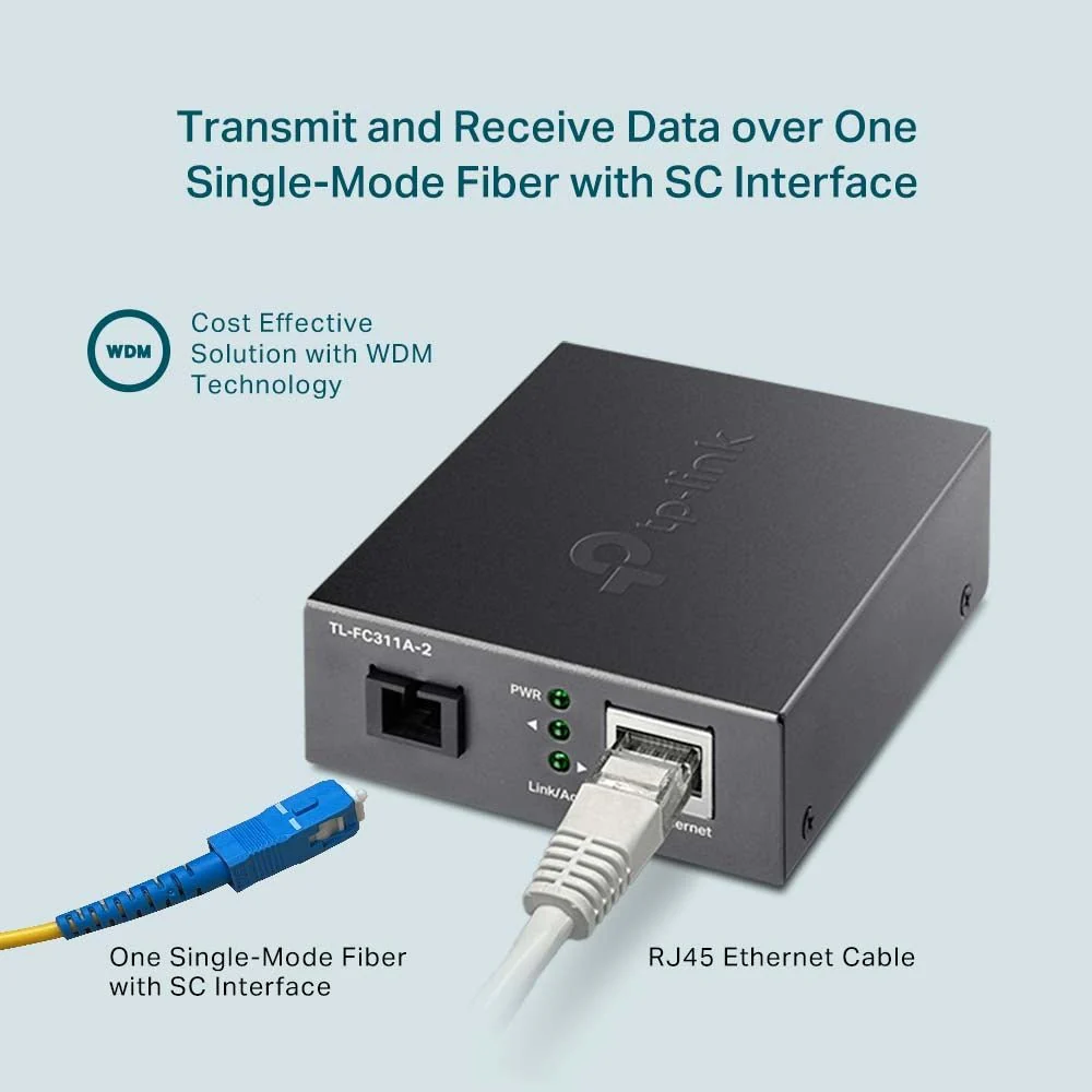 TP-Link TL-FC311A-2 Gigabit WDM Media Converter - Image 6