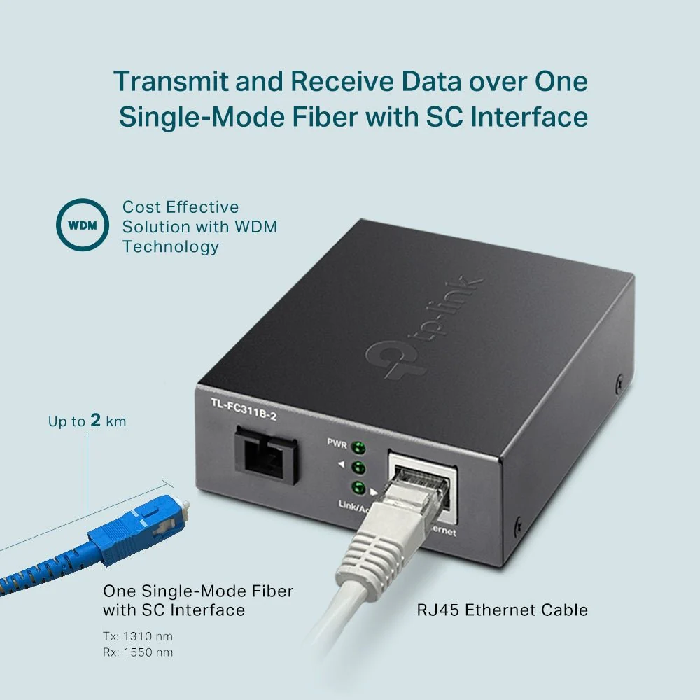TP-Link TL-FC311B-2 Gigabit WDM Media Converter - Image 7